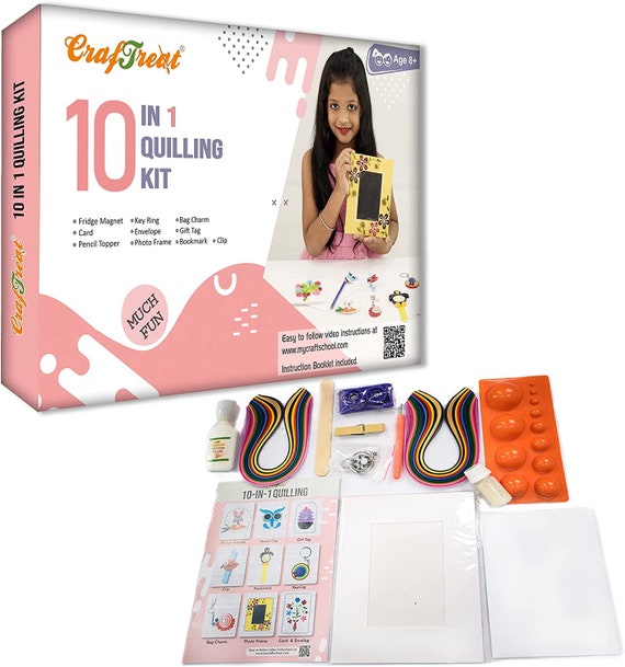 Craftreat 10 in 1 Quilling Kit for Kids and Adults DIY Kits