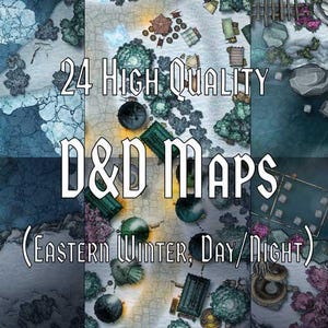 Paquete de mapas Wuxia: 24 mapas artesanales con versiones diurnas y nocturnas / Mapas de batalla de TTRPG