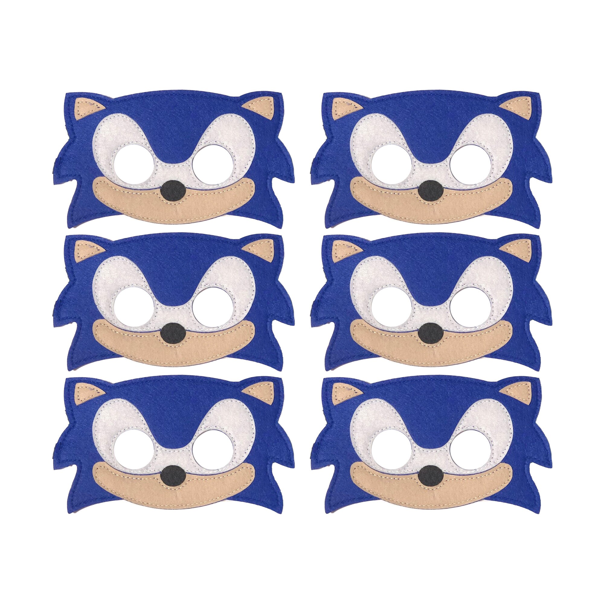Sonic Mask Printable Template