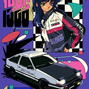 Toyota Corolla AE86 A3 Poster