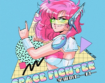 Space Fighter Mini Print