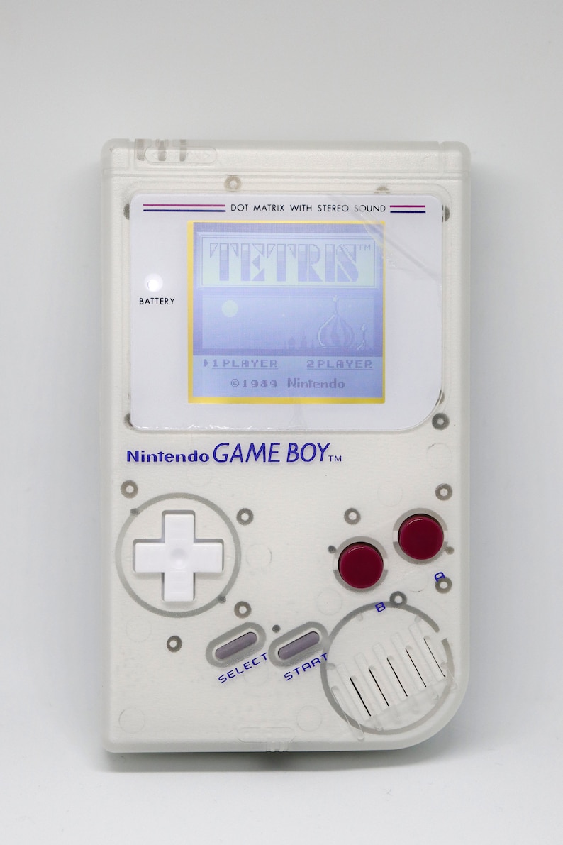 Customized Gameboy Classic white Power LED white backlight