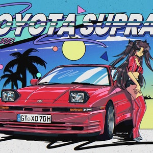 Honda Prelude 1989 Print - Etsy