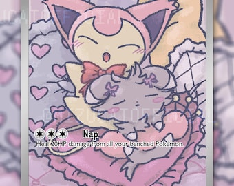 PRE ORDER: Custom PKMN Proxy Card "Skitty&Espurr"