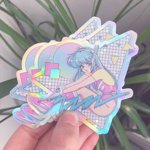 Piko-Chan Holographic Glitter Sticker BIG 9.2 cm