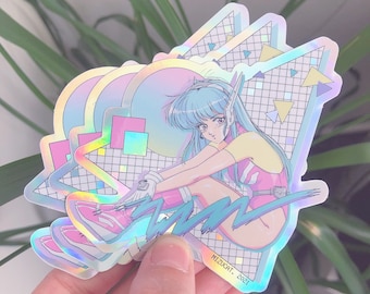 Piko-Chan Holographic Glitter Sticker BIG 9.2 cm