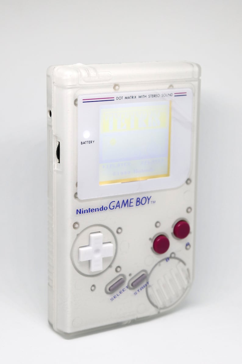 Customized Gameboy Classic white Power LED white backlight