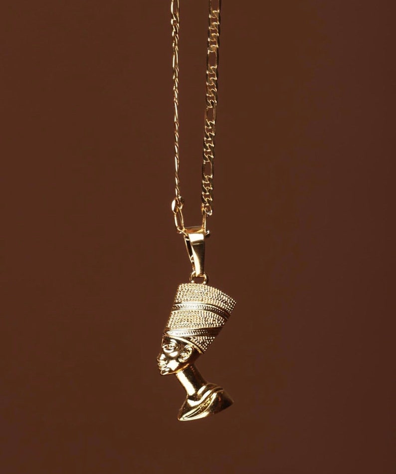 AND FREE CHAIN ankh necklace Nefertiti necklace,2 piece set women ankh Nefertiti necklace mini ankh men ankh, Sale ankh necklace