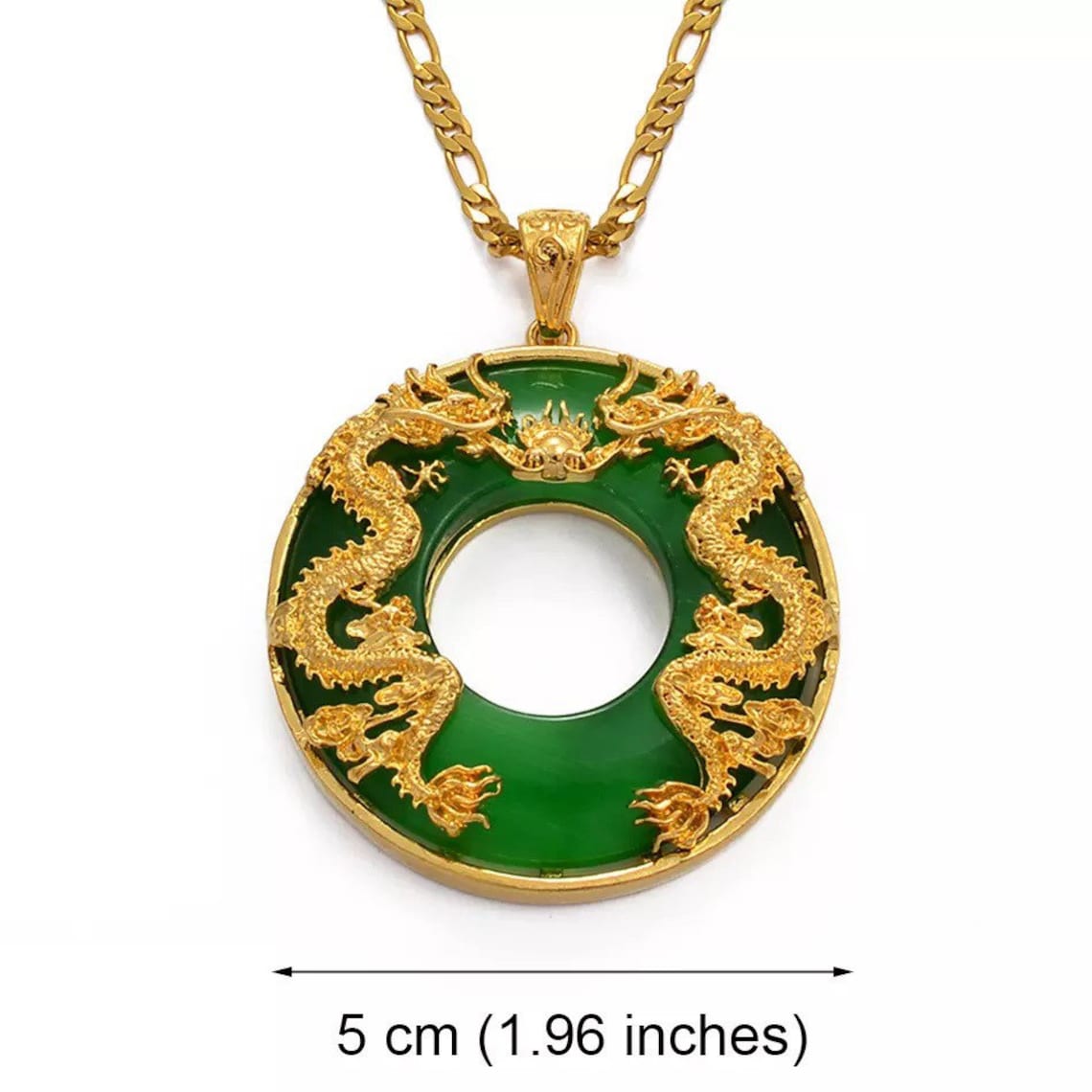 Dragon Pendant Necklace 18k Gold Plated Men Jewelry Chinese - Etsy Canada