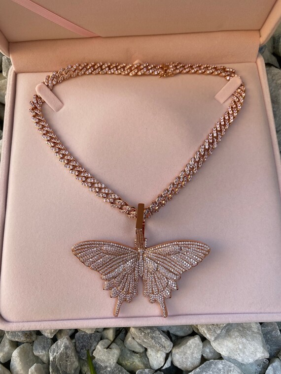 Butterfly cuban on sale link choker