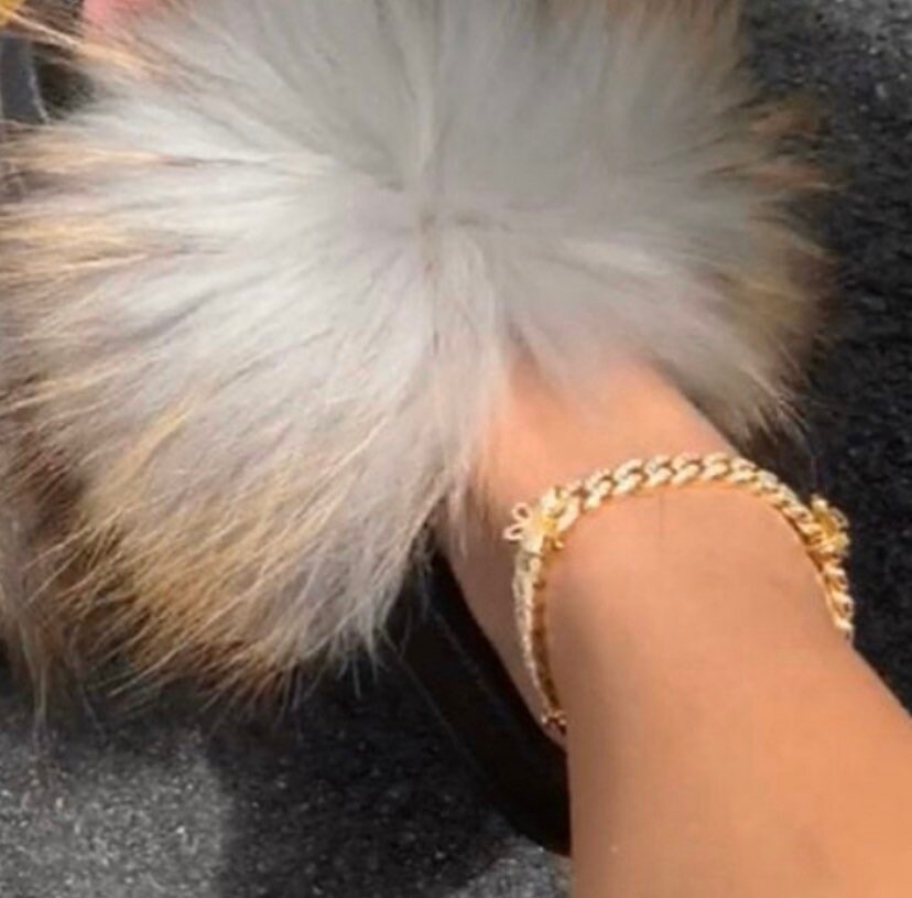 Gold Cuban Butterfly Anklet Butterfly 