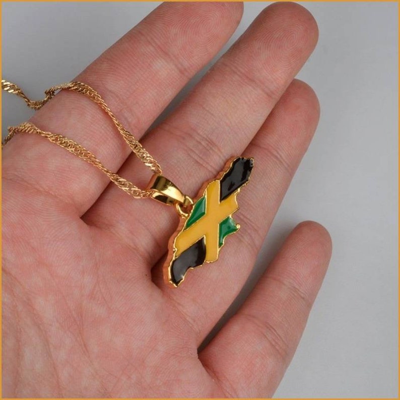 Jamaica Necklace Jamaica Men Necklace jamaica Pendant Etsy