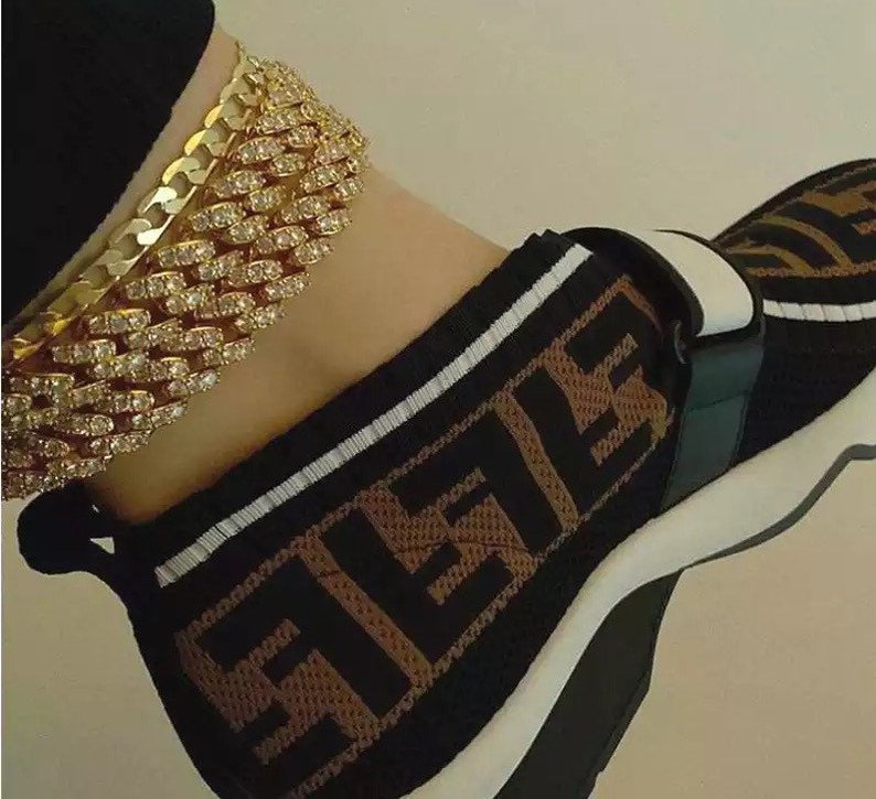 SALE Cuban Anklet 12mm Link Anklet Gold Anklet Men Etsy