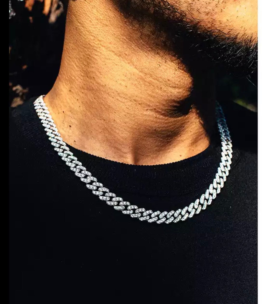 Silver micro cuban chain deals