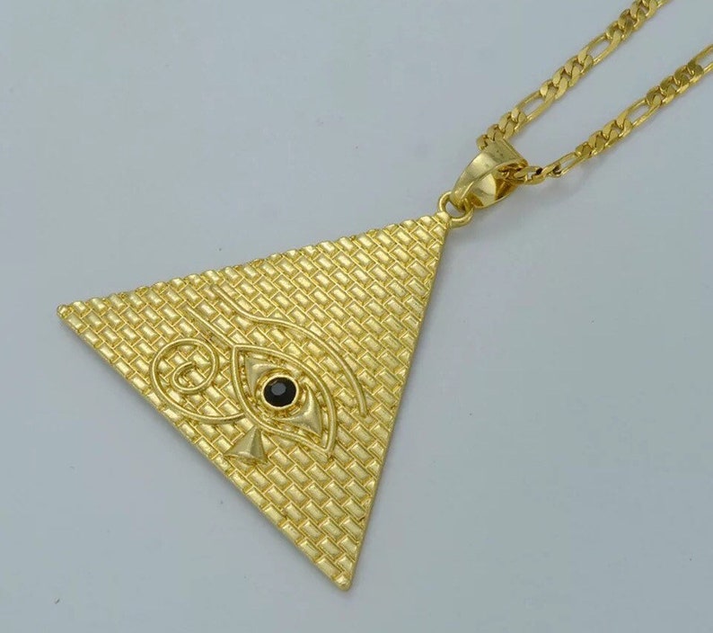 Eye of Horus Necklace Eye of Horus Men Necklace Gold Eye | Etsy