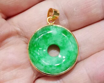 Jade Donut Necklacegood Fortune Chinese 