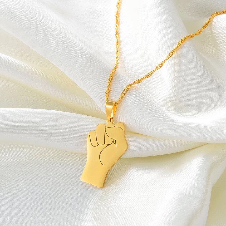 Black power necklace deals