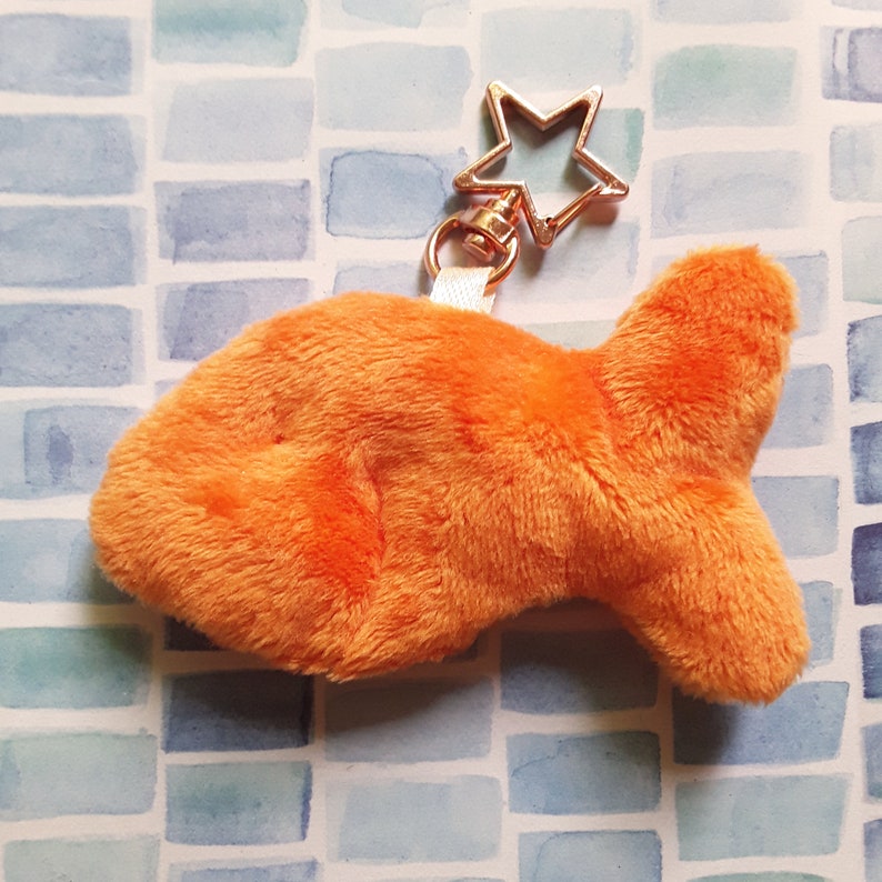 Goldfish Cracker Plush Keychain | Etsy