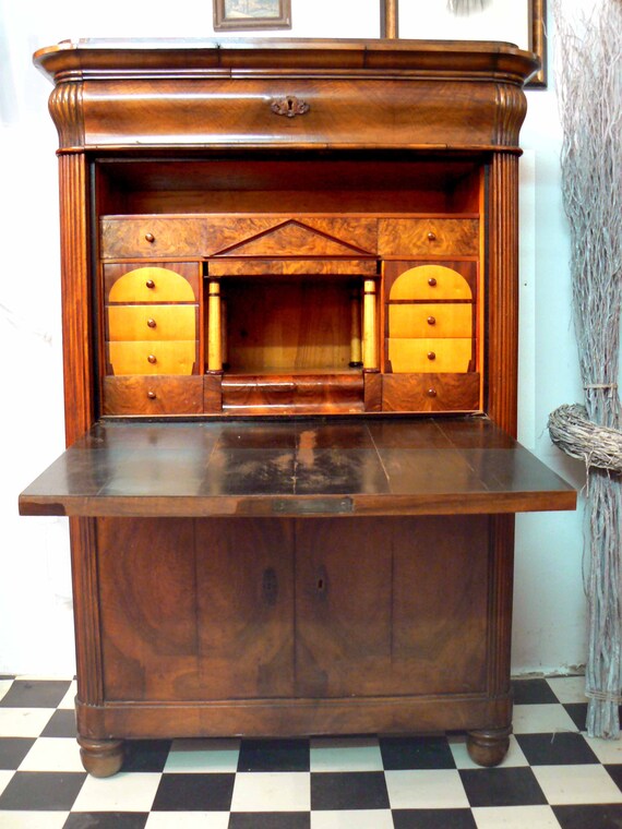 Biedermeier Secretary At 1840 Etsy