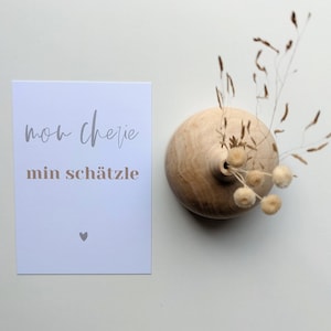 Postkarte "mon cherie"