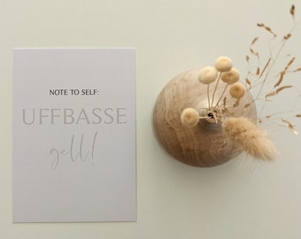 Postkarte "aufpassen"