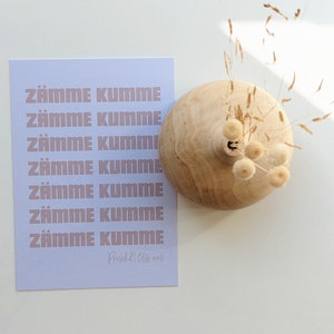 Postkarte "Zämme kumme"