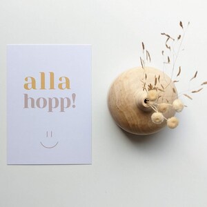 Postkarte "alla hopp"