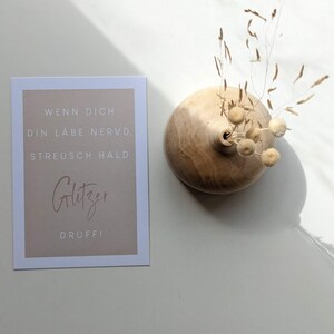 Postkarte "Glitzer"