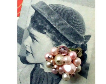 Opulent Earrings Original '50s / Ear Clips / 2.5 x 2.5 cm