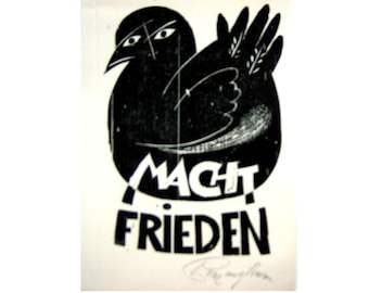 Original woodcut by Wolfgang SIMON (1940-2017), signed / Atelier-Handpresse Berlin Kreuzberg 1984