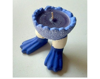 Vintage RARE! Terracotta pot with wax / FAN World / Height 6 cm, diameter 6 cm