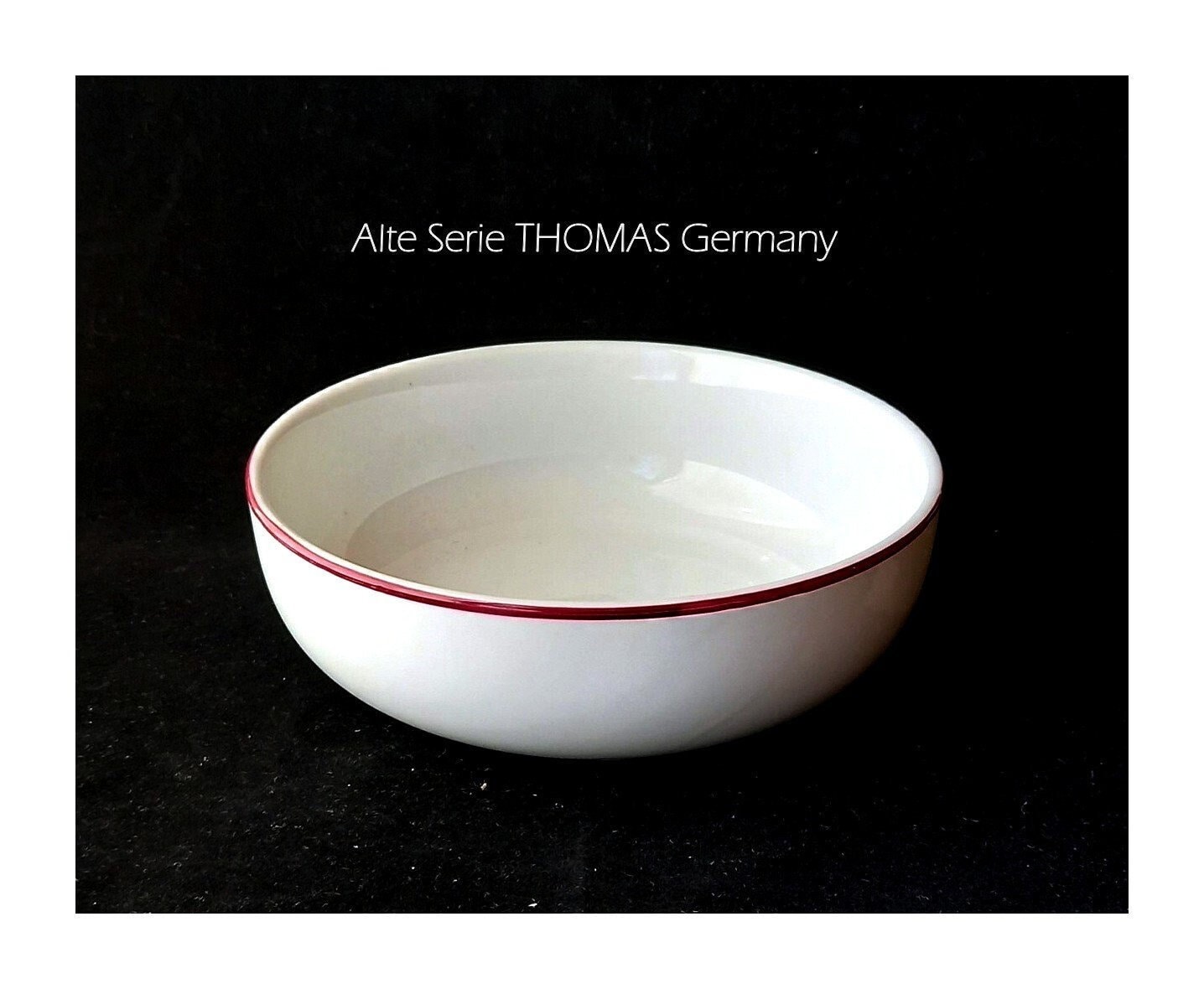 Alte Serie: THOMAS Germany Porzellan; Keramik / Schüssel, Terrine > 17 cm Durchmesser / 1970 - 1980er Jahre