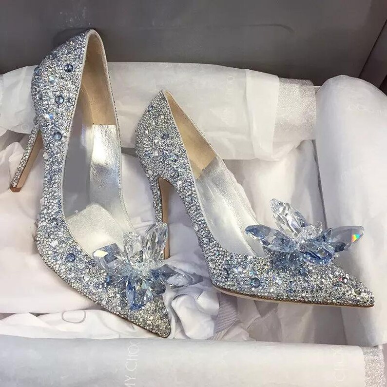 Handmade Swarovski Fairy Tale Cinderella's Wedding Shoes - Etsy