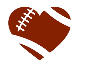 Download Football heart | Etsy