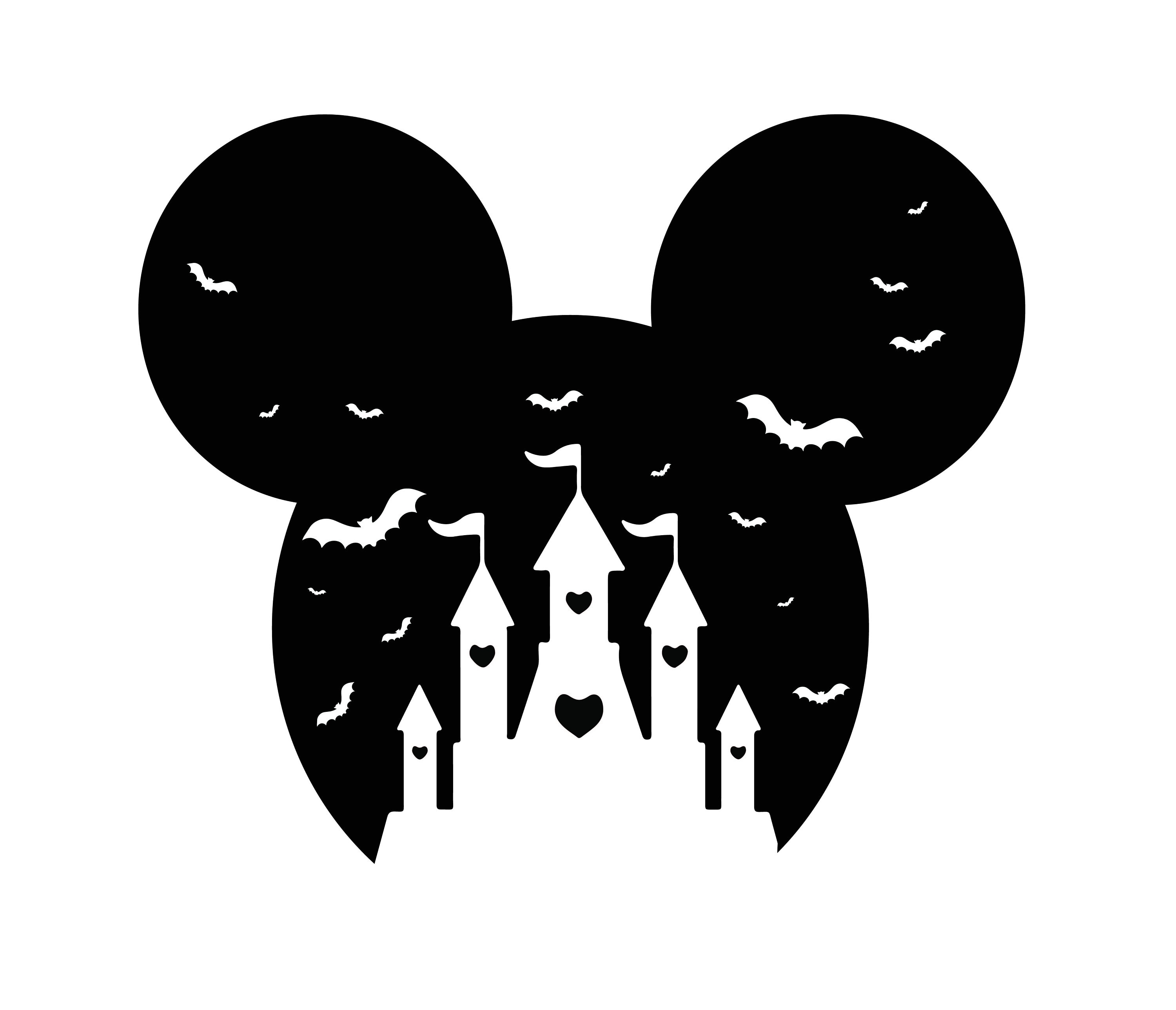 Download Disney Inspired Halloween SVG Castle Mickey Castle Minnie ...