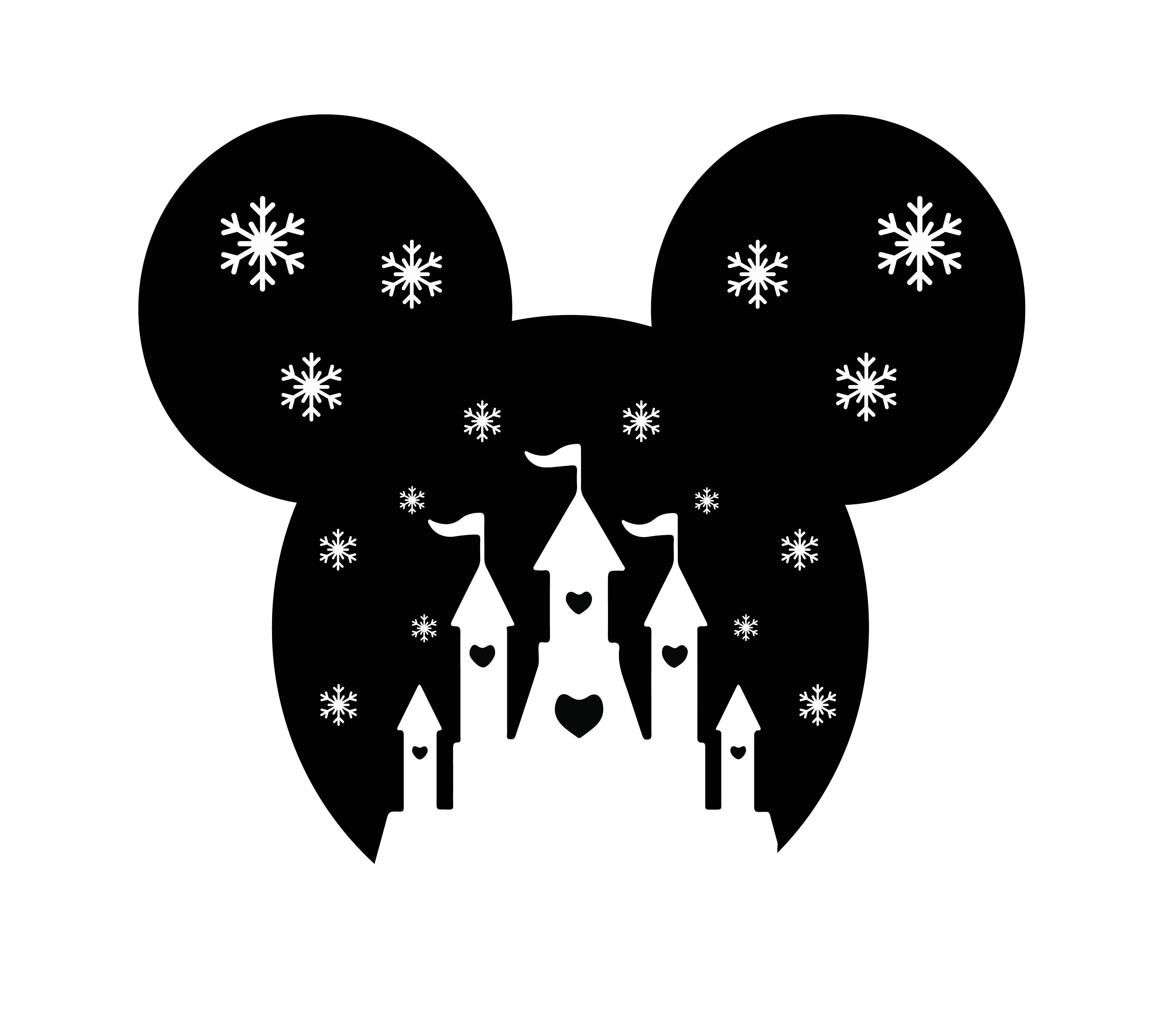 Mickey And Minnie Head SVG