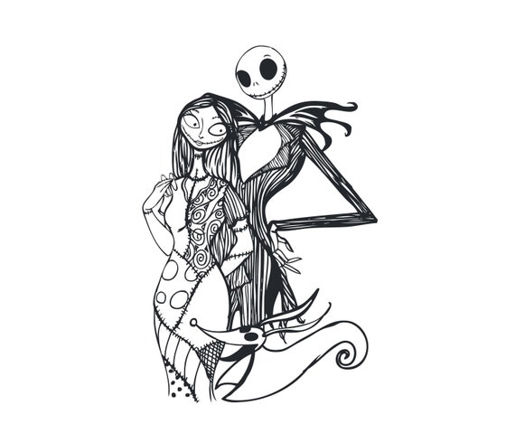 Download Nightmare before Christmas svg jack and sally loveJack | Etsy