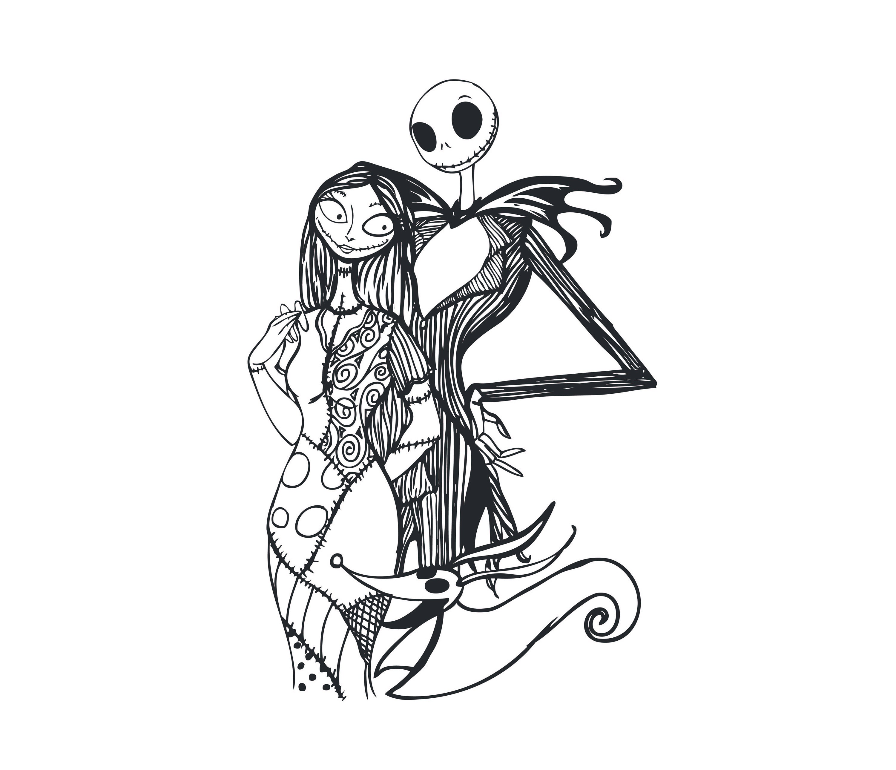 Jack And Sally Svg Sally Svg Jack Skellington Svg Sal - vrogue.co