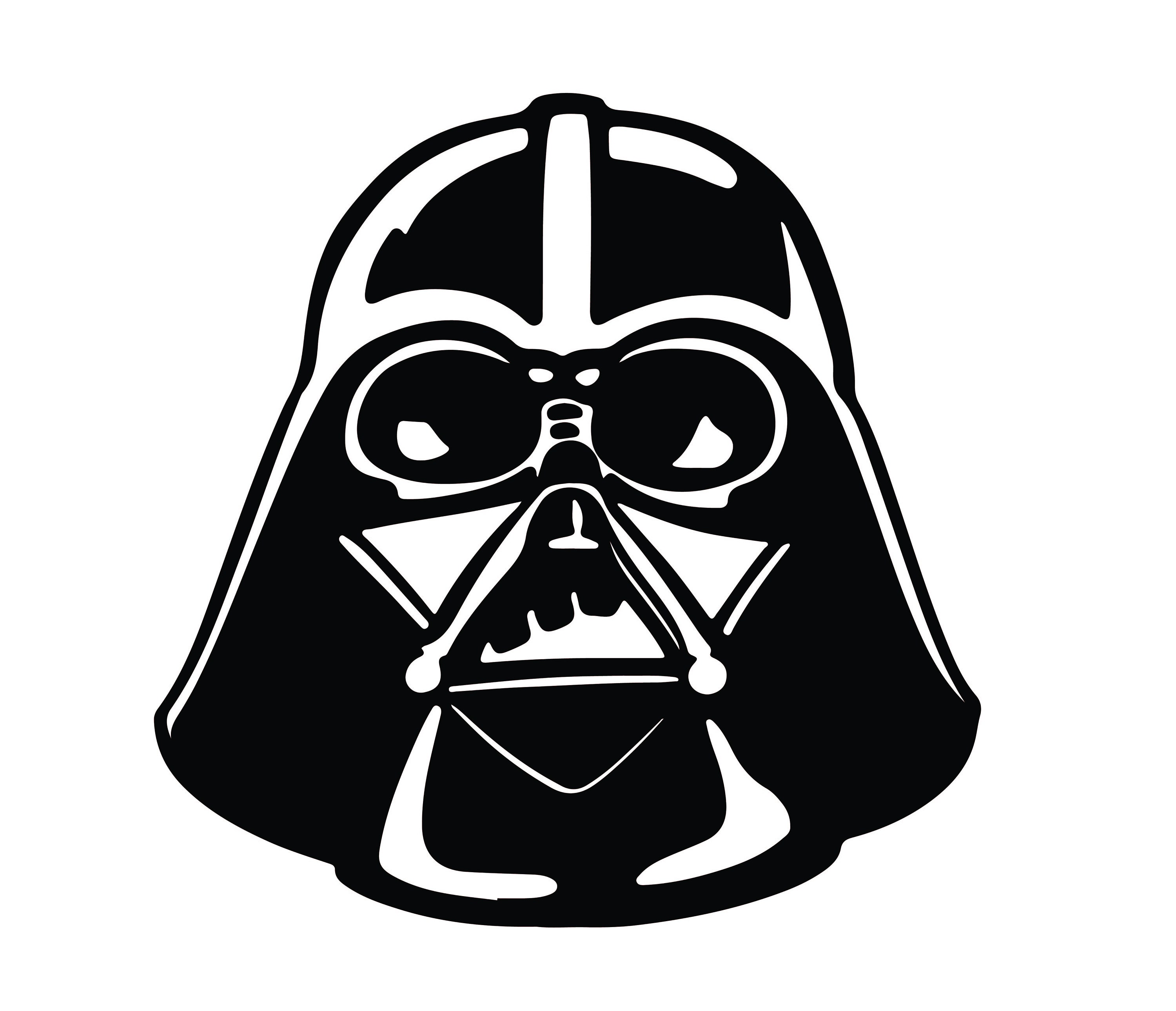 Download Darth Vader Star Wars SVG png dxf silhouette vector file | Etsy