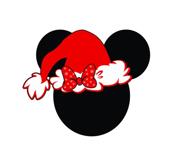 Download Minnie Holiday Christmas Santa Hat SVG Mickey Holiday | Etsy