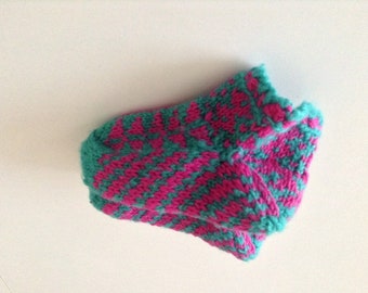 Wollsocken/Füßlinge/Haussocken Gr24/25