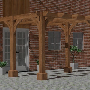 Very Detailed Rustic Pergola Plans, Rustic Hot Tub Canopy, Download, DIY, Build Your Own, Self Build Hot Tube Self Build Plans