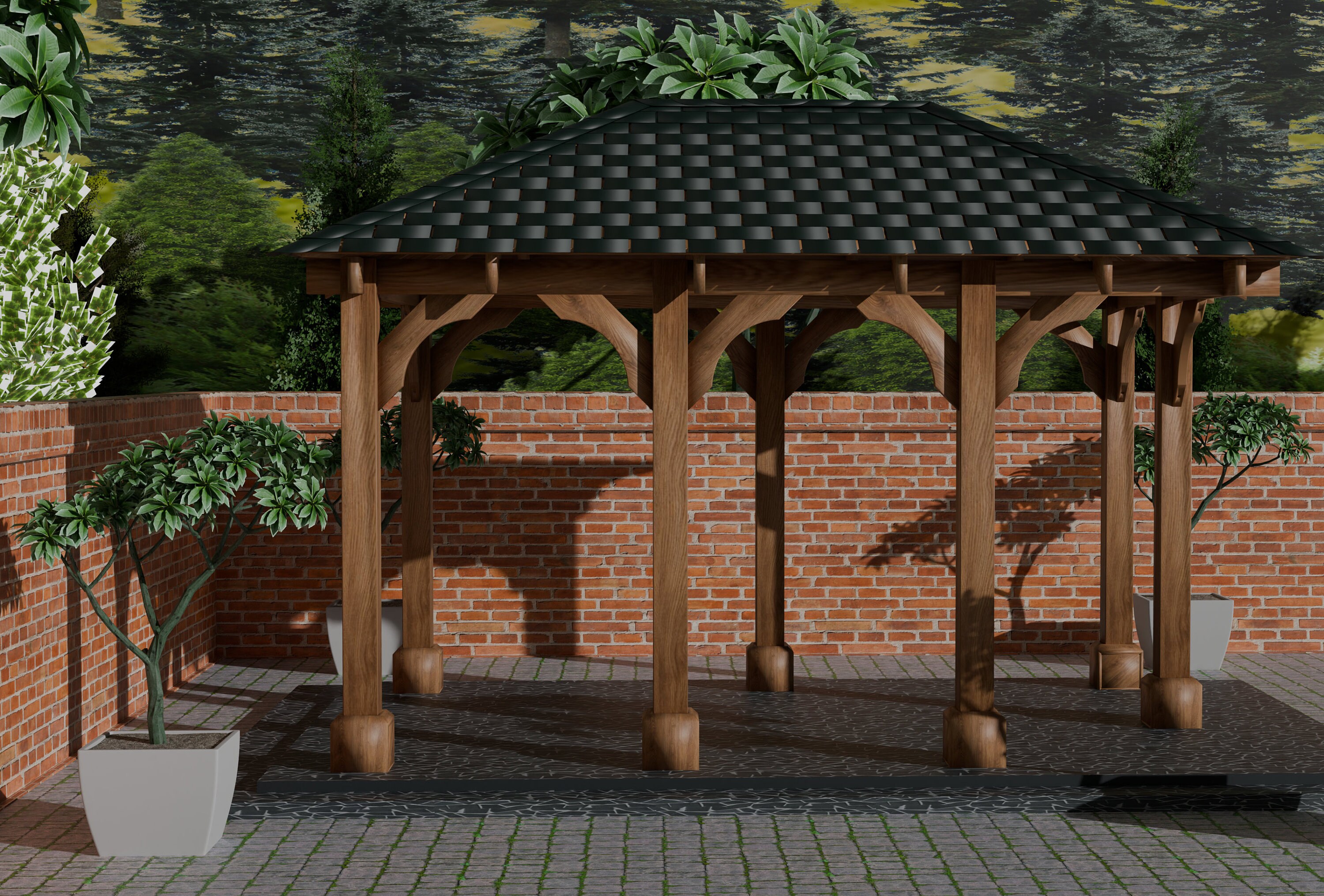 Very Detailed Rustic Gazebo Plans, Hot Tub Plans, Pergola Plans, Hot Tub Canopy, Download, DIY ...