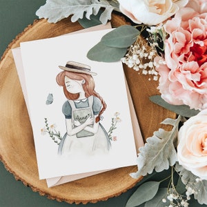 Anne of Green Gables Watercolor Print: Whimsical Nursery Art (Digital Download)