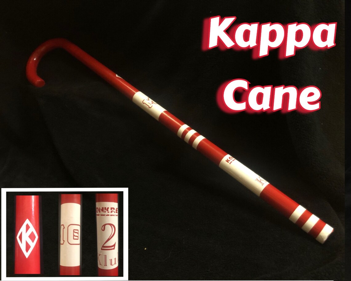 Three section Kane Kappa Alpha Psi Cane Red White Kane Etsy