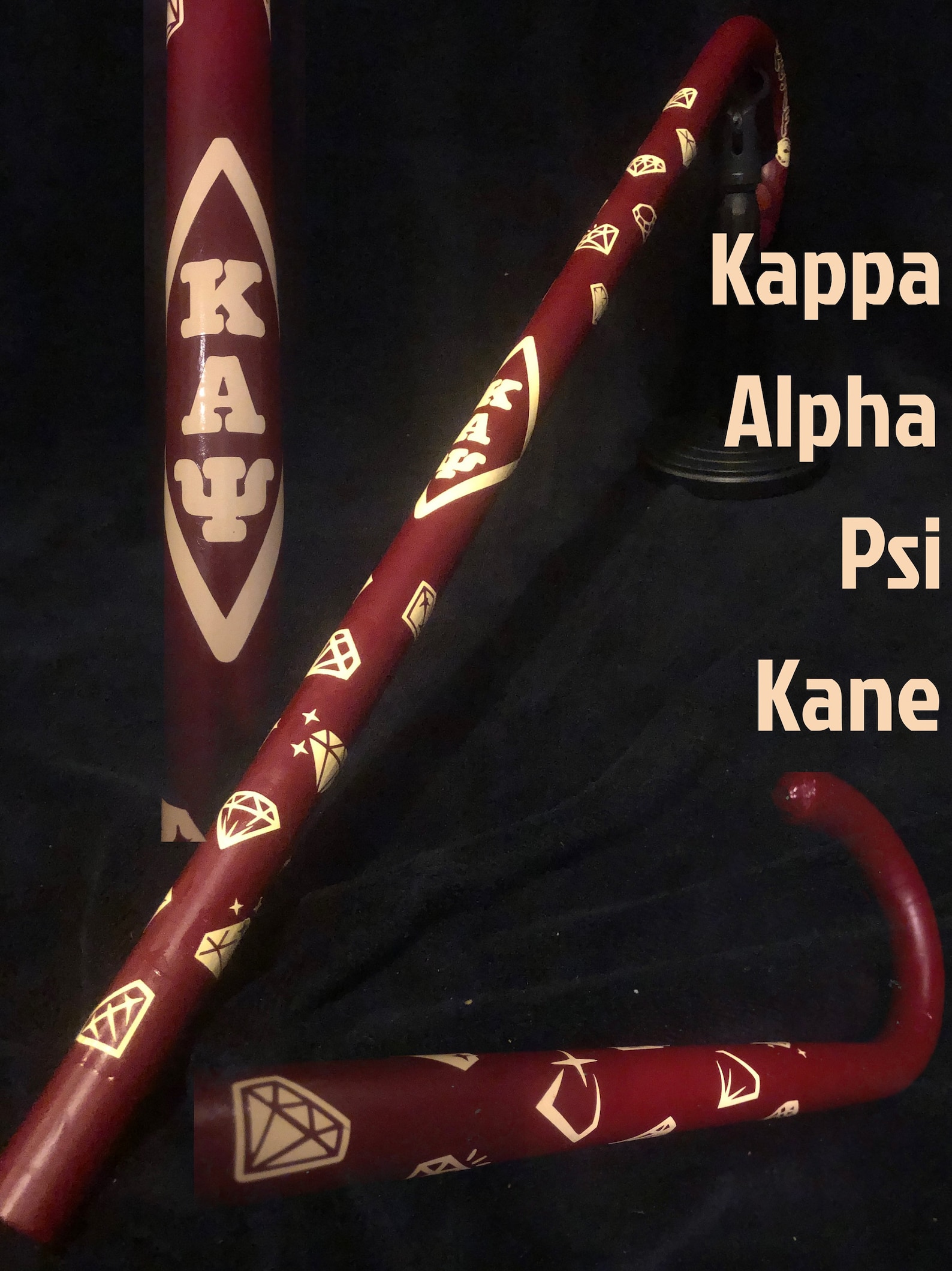 Bag of Diamonds Cane Kappa Alpha Psi Cane Kappa Kane Etsy