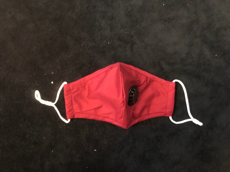 Mask With Breathing Vent Mask With Filter Pocket Vented Face Etsy