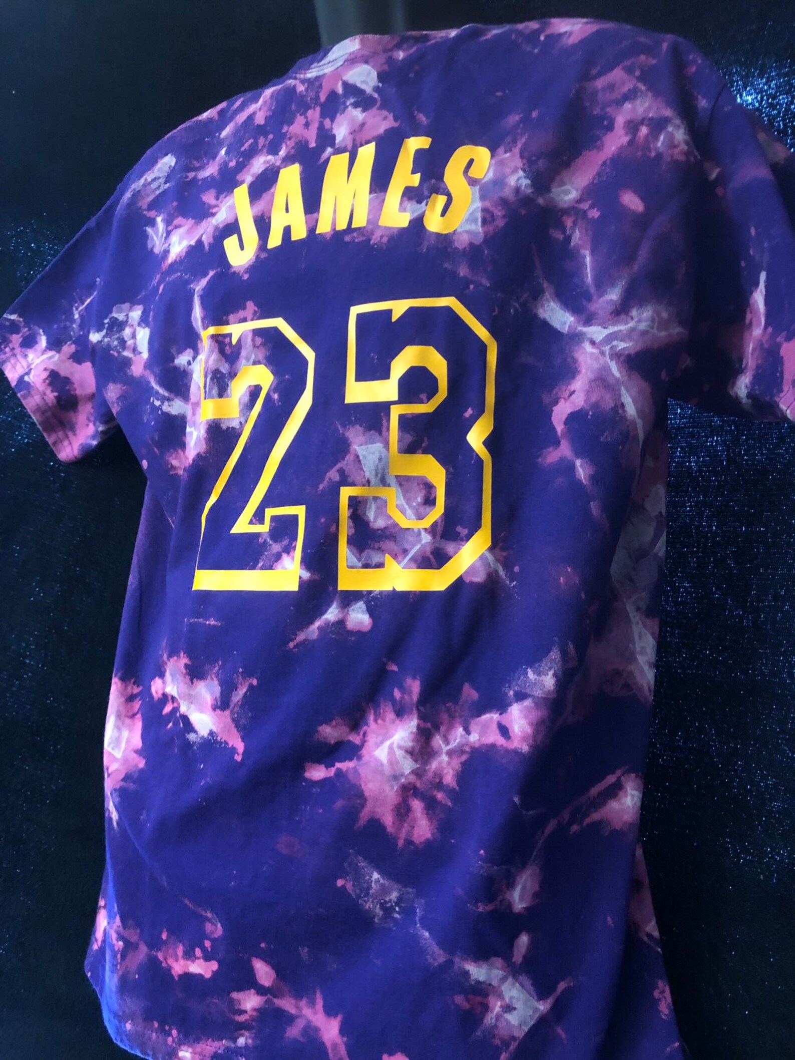 Acid washed LAKERS SHIRT NBA Shirt tie dye shirt La | Etsy