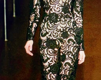 Iconic Prada Guipure Lace Dress 2008 Collection stunning Prada Dress