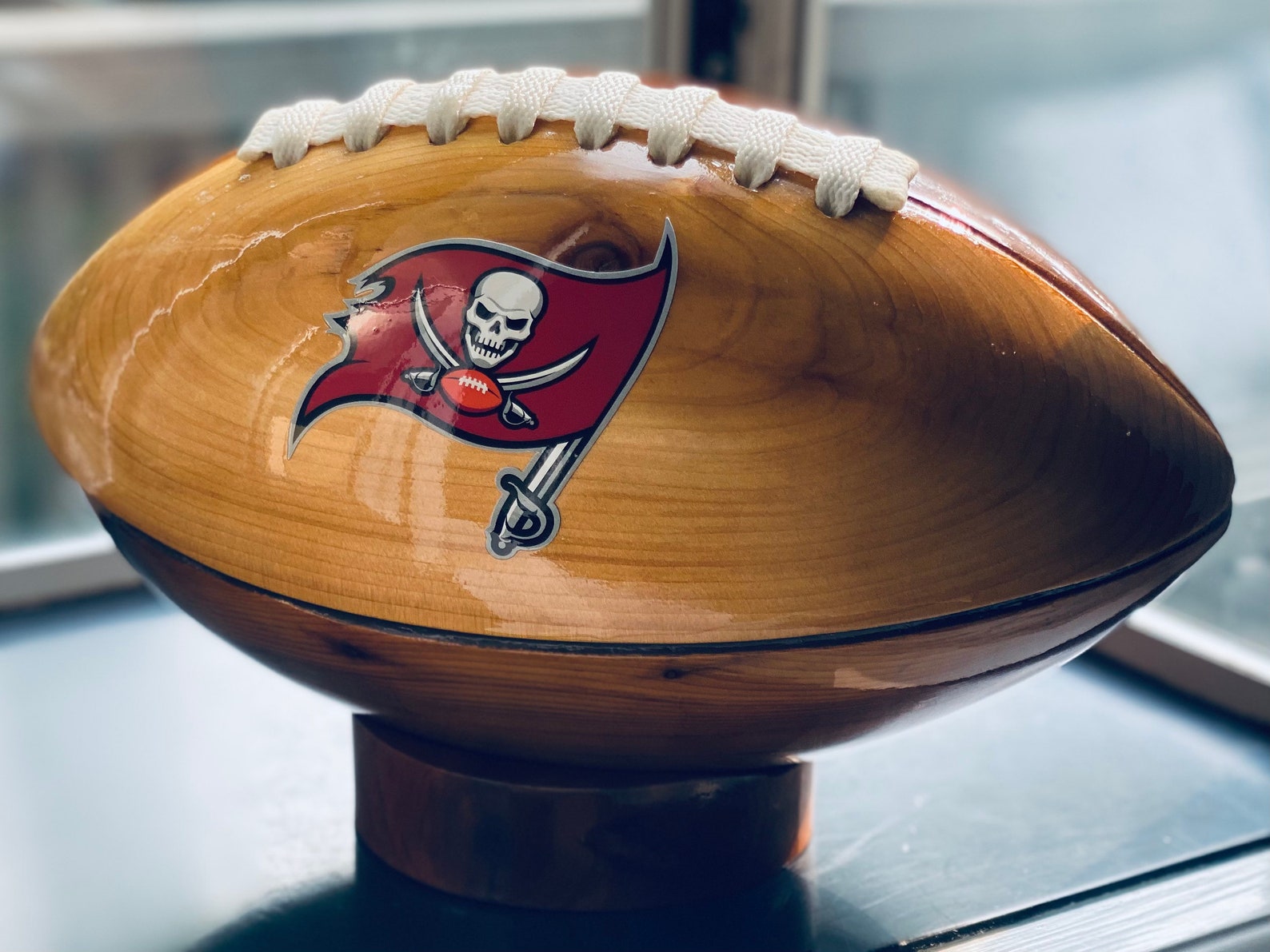 Own Your Very Own Custom Solid Cedar Wooden Football With Your Etsy